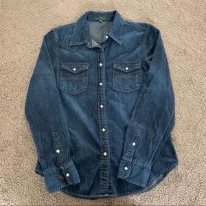 RALPH LAUREN WESTERN BUTTON DOWN